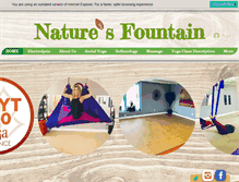 Tablet Screenshot of naturesfountainbewell.com